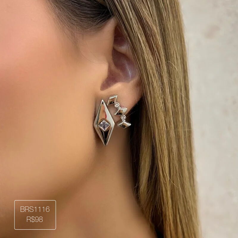 Brinco Ear Cuff Baby Allure Prateado